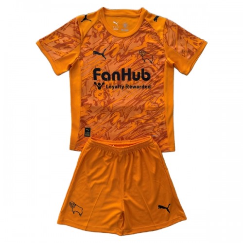 Ensemble Maillot Gardien Derby County Orange Version 2025-26 Enfant Ensemble Maillot Gardien Derby County Orange Version 2025-26 Enfant
