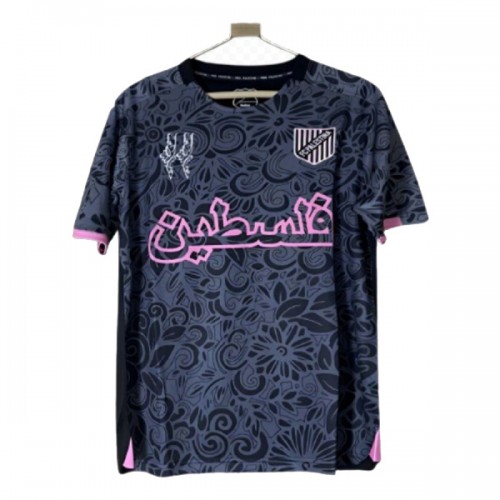Maillot de Foot FC Palestina X Farrah Azam 2025-26 Noire Maillot de Foot FC Palestina X Farrah Azam 2025-26 Noire