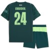 Ensemble Maillot Manchester City Gvardiol 24 Quatrième EA Sport 2025-26 Enfant