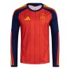 Maillot de Foot Espagne Domicile Coupe du Monde 2026 Manche Longue
