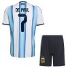 Ensemble Maillot Argentine De Paul 7 Domicile Coupe du Monde 2026 Enfant Ensemble Maillot Argentine De Paul 7 Domicile Coupe du Monde 2026 Enfant
