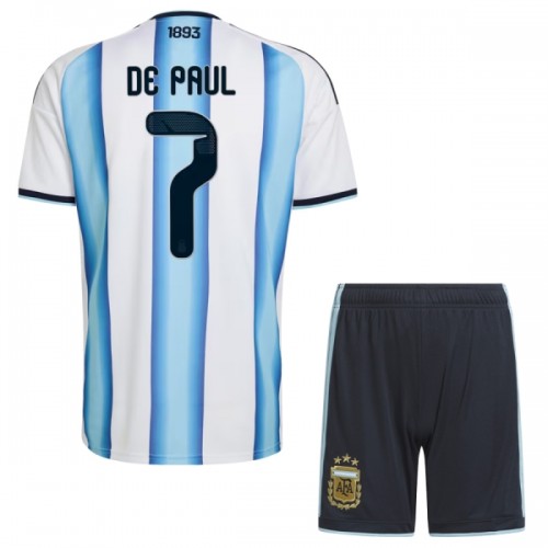 Ensemble Maillot Argentine De Paul 7 Domicile Coupe du Monde 2026 Enfant Ensemble Maillot Argentine De Paul 7 Domicile Coupe du Monde 2026 Enfant