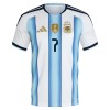 Ensemble Maillot Argentine De Paul 7 Domicile Coupe du Monde 2026 Enfant