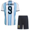 Ensemble Maillot Argentine J. Alvarez 9 Domicile Coupe du Monde 2026 Enfant