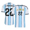 Maillot de Foot Argentine Lautaro Martinez 22 Domicile Coupe du Monde 2026 Maillot de Foot Argentine Lautaro Martinez 22 Domicile Coupe du Monde 2026
