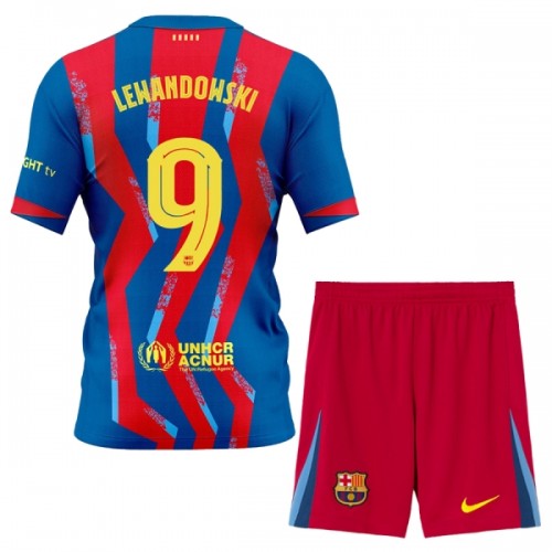 Ensemble Maillot FC Barcelone Lewandowski 9 Quatrième 2025-26 Enfant Ensemble Maillot FC Barcelone Lewandowski 9 Quatrième 2025-26 Enfant