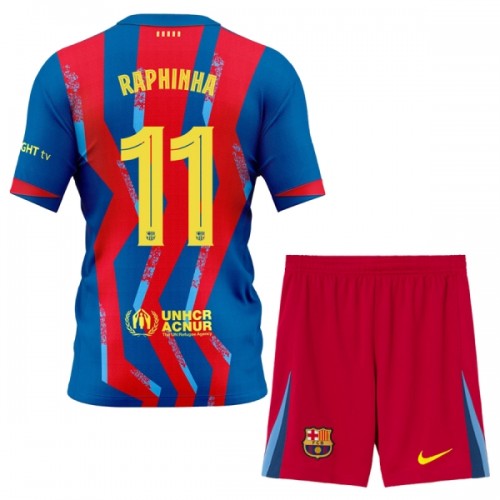 Ensemble Maillot FC Barcelone Raphinha 11 Quatrième 2025-26 Enfant Ensemble Maillot FC Barcelone Raphinha 11 Quatrième 2025-26 Enfant