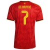 Maillot de Foot Belgique De Bruyne 7 Domicile Coupe du Monde 2026
