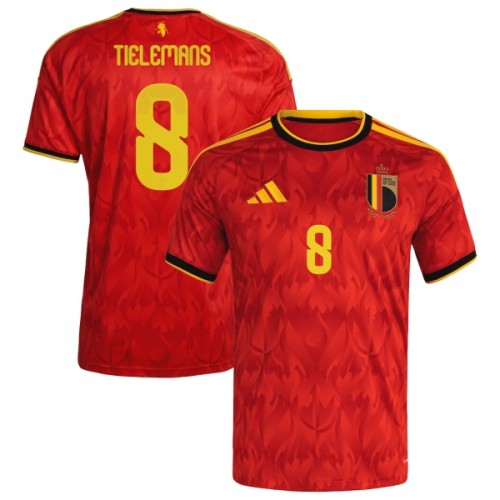 Maillot de Foot Belgique Tielemans 8 Domicile Coupe du Monde 2026 Maillot de Foot Belgique Tielemans 8 Domicile Coupe du Monde 2026