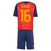 Ensemble Maillot Espagne Rodrigo 16 Domicile Coupe du Monde 2026 Enfant