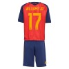 Ensemble Maillot Espagne Williams JR 17 Domicile Coupe du Monde 2026 Enfant