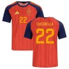 Maillot de Foot Espagne Cucurella 22 Domicile Coupe du Monde 2026