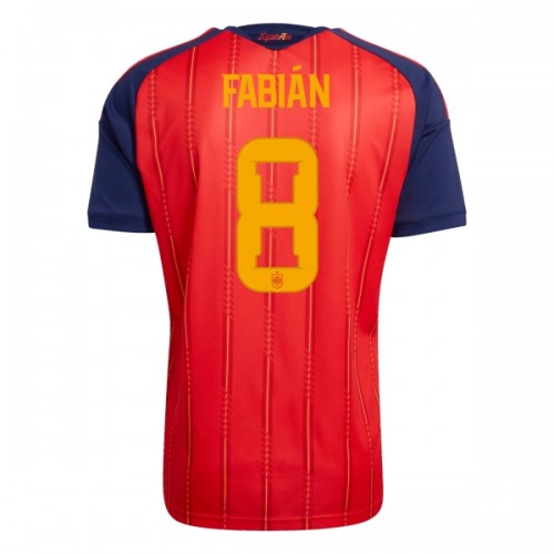 Maillot de Foot Espagne Fabian 8 Domicile Coupe du Monde 2026 Maillot de Foot Espagne Fabian 8 Domicile Coupe du Monde 2026