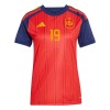 Maillot de Foot Espagne Lamine Yamal 19 Domicile Coupe du Monde 2026 Femme
