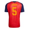 Maillot de Foot Espagne Vivian 5 Domicile Coupe du Monde 2026 Maillot de Foot Espagne Vivian 5 Domicile Coupe du Monde 2026