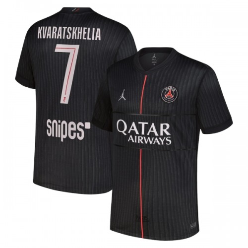 Maillot de Foot Paris Saint-Germain Kvaratskhelia 7 Quatrième Jordan 2025-26 Maillot de Foot Paris Saint-Germain Kvaratskhelia 7 Quatrième Jordan 2025-26