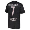 Maillot de Foot Paris Saint-Germain Kvaratskhelia 7 Quatrième Jordan 2025-26