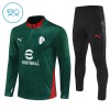 AC Milan Sweat d'Entraînement Quarter-Zip 2025-26 Verte Enfant
