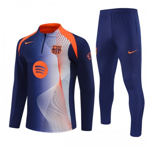 FC Barcelone Sweat d'Entraînement Quarter-Zip 2025-26 Bleue FC Barcelone Sweat d'Entraînement Quarter-Zip 2025-26 Bleue