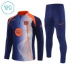 FC Barcelone Sweat d'Entraînement Quarter-Zip 2025-26 Bleue Enfant FC Barcelone Sweat d'Entraînement Quarter-Zip 2025-26 Bleue Enfant