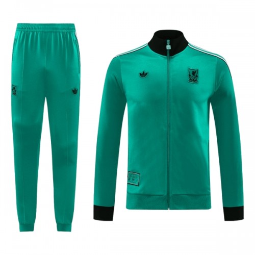 Liverpool Ensemble Vestes d'Entraînement 2025-26 Verte Liverpool Ensemble Vestes d'Entraînement 2025-26 Verte