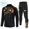 Real Madrid Sweat d'Entraînement Quarter-Zip 2025-26 Noire Enfant