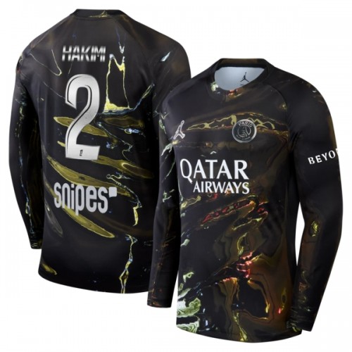 Maillot de Foot Paris Saint-Germain Hakimi 2 Night Edition 2025-26 Manche Longue Maillot de Foot Paris Saint-Germain Hakimi 2 Night Edition 2025-26 Manche Longue