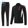 Liverpool Ensemble Vestes d'Entraînement 2025-26 Noire Enfant