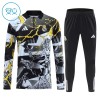 Real Madrid Marvel Sweat d'Entraînement Quarter-Zip 2026-27 Noire Enfant