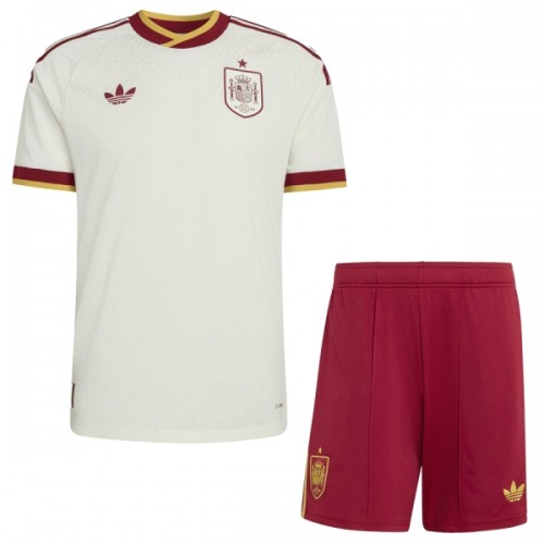 Ensemble Maillot Espagne Exterieur Coupe du Monde 2026 Enfant Ensemble Maillot Espagne Exterieur Coupe du Monde 2026 Enfant