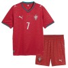 Ensemble Maillot Portugal Ronaldo 7 Domicile Coupe du Monde 2026 Enfant