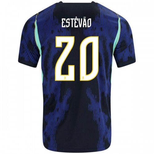 Maillot de Foot Brésil Estevao 20 Exterieur Coupe du Monde 2026 Maillot de Foot Brésil Estevao 20 Exterieur Coupe du Monde 2026