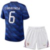 Ensemble Maillot France Camavinga 6 Domicile Coupe du Monde 2026 Enfant