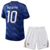 Ensemble Maillot France Mbappé 10 Domicile Coupe du Monde 2026 Enfant