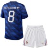 Ensemble Maillot France Tchouameni 8 Domicile Coupe du Monde 2026 Enfant