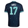 Maillot de Foot Allemagne Wirtz 17 Exterieur Coupe du Monde 2026