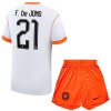 Ensemble Maillot Pays-Bas F. De Jong 21 Exterieur Coupe du Monde 2026 Enfant