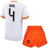 Ensemble Maillot Pays-Bas Virgil 4 Exterieur Coupe du Monde 2026 Enfant