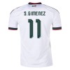 Maillot de Foot Mexique S.Gimenez 11 Exterieur Coupe du Monde 2026