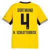 Maillot de Foot Borussia Dortmund N. Schlotterbeck 4 Domicile 2026-27