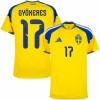 Maillot de Foot Suède Gyokeres 17 Domicile Coupe du Monde 2026