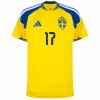 Maillot de Foot Suède Gyokeres 17 Domicile Coupe du Monde 2026