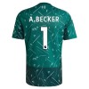 Maillot de Foot Gardien Liverpool A. Becker 1 Domicile 2026-27 Verte Maillot de Foot Gardien Liverpool A. Becker 1 Domicile 2026-27 Verte