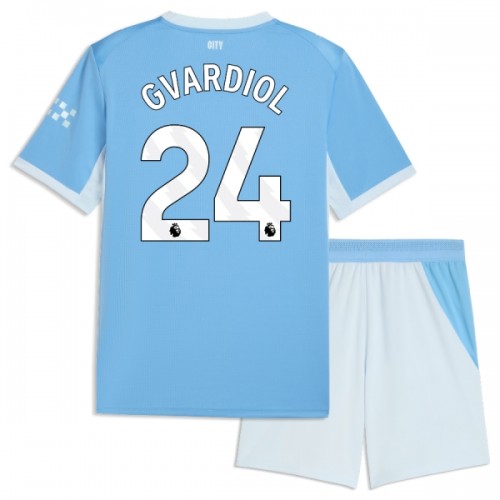 Ensemble Maillot Manchester City Gvardiol 24 Domicile 2026-27 Enfant Ensemble Maillot Manchester City Gvardiol 24 Domicile 2026-27 Enfant