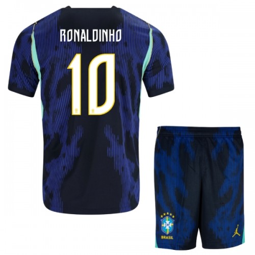 Ensemble Maillot Brésil Ronaldinho 10 Exterieur Coupe du Monde 2026 Enfant Ensemble Maillot Brésil Ronaldinho 10 Exterieur Coupe du Monde 2026 Enfant