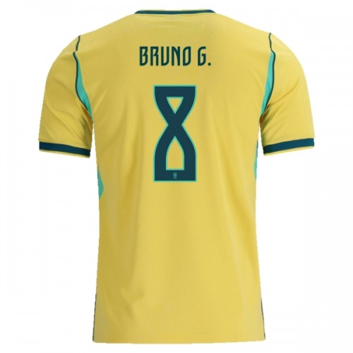 Maillot de Foot Brésil Bruno Guimaraes 8 Domicile Coupe du Monde 2026 Maillot de Foot Brésil Bruno Guimaraes 8 Domicile Coupe du Monde 2026