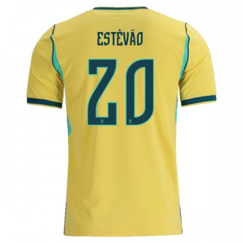 Maillot de Foot Brésil Estevao 20 Domicile Coupe du Monde 2026 Maillot de Foot Brésil Estevao 20 Domicile Coupe du Monde 2026