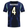 Maillot de Foot Brésil Marquinhos 4 Exterieur Coupe du Monde 2026 Maillot de Foot Brésil Marquinhos 4 Exterieur Coupe du Monde 2026