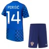 Ensemble Maillot Croatie Perišić 14 Exterieur Coupe du Monde 2026 Enfant