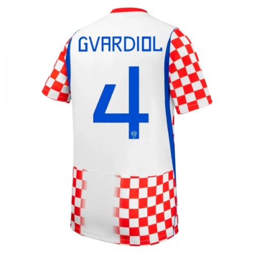 Maillot de Foot Croatie Gvardiol 4 Domicile Coupe du Monde 2026 Maillot de Foot Croatie Gvardiol 4 Domicile Coupe du Monde 2026